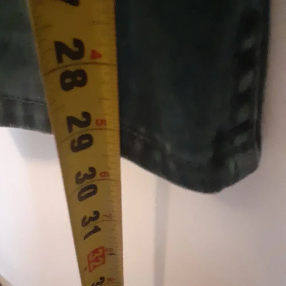 Vtg Levis Signature 540 Jeans Mens 34x29 Green Relaxed Fit Denim Brown Tab